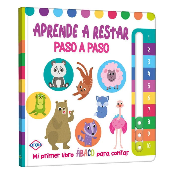 Aprende a Restar – Libro con Abaco 3+