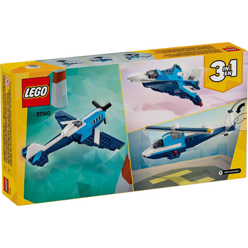 AERONAVE  AVION DE CARRERAS - LEGO
