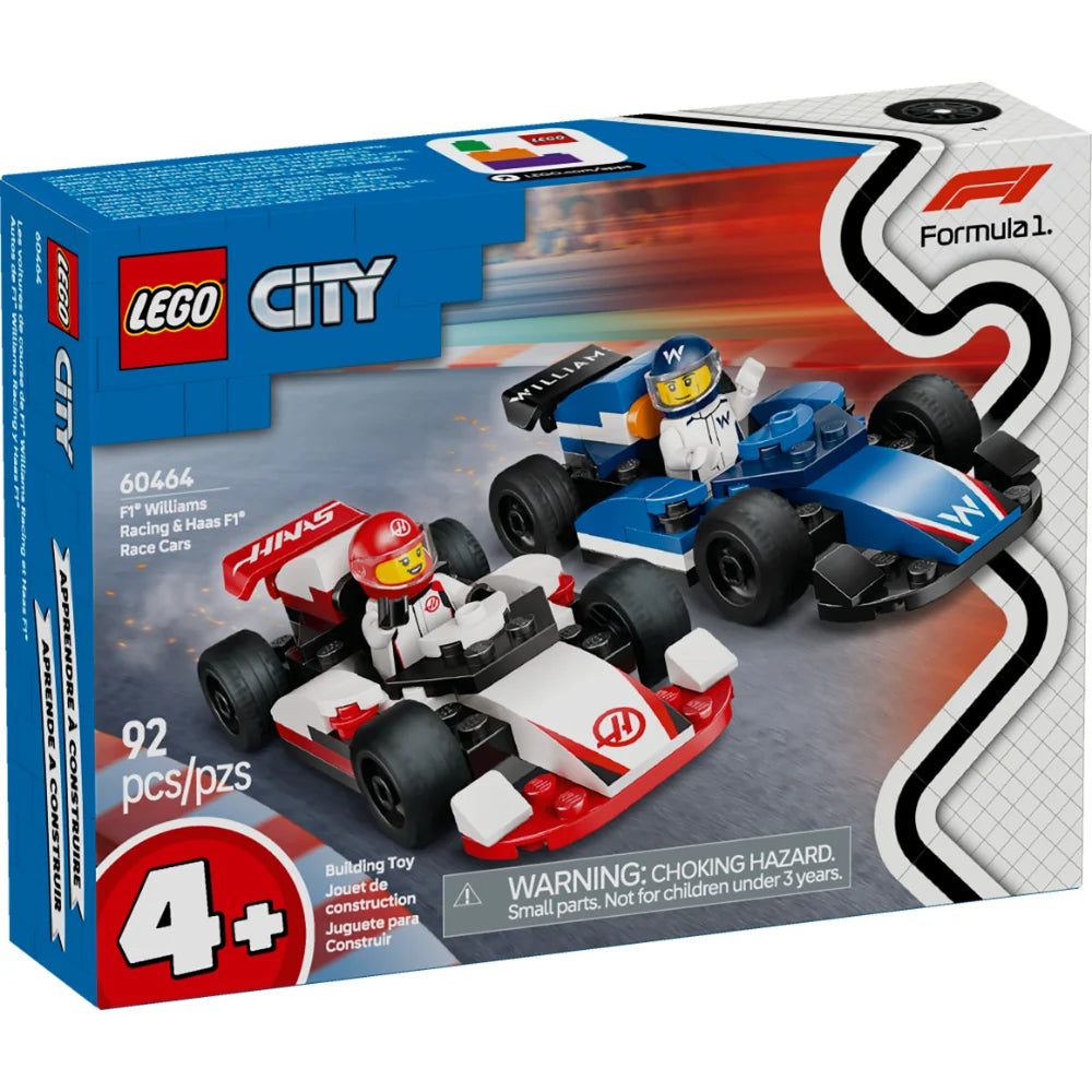COCHES DE F1® WILLIAMS RACING Y HAAS F1® LEGO® 4+