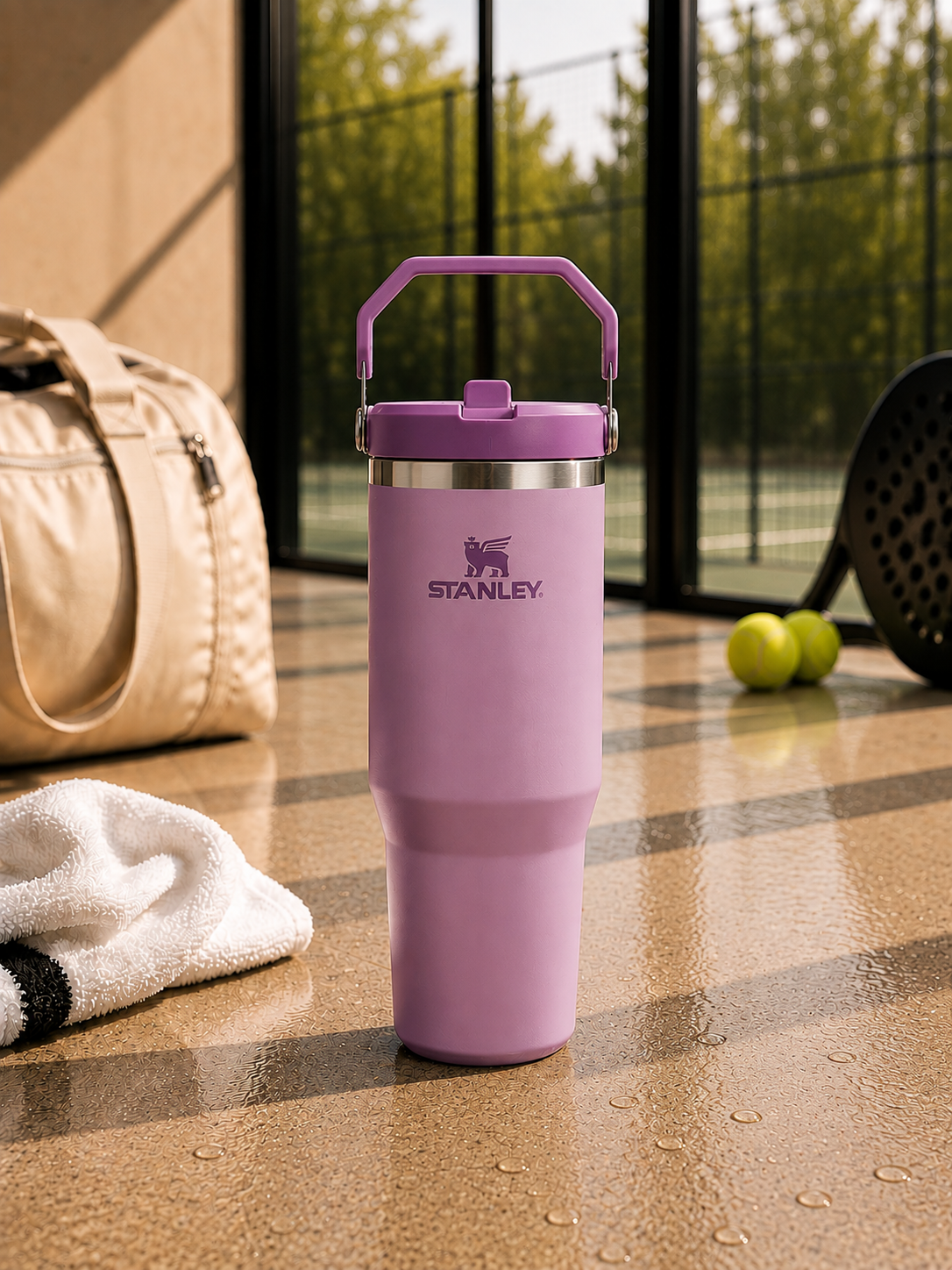 Termo Stanley Classic Flip Straw Tumbler  30 Oz Lilac