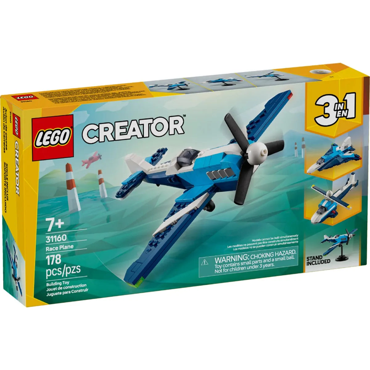 AERONAVE  AVION DE CARRERAS - LEGO