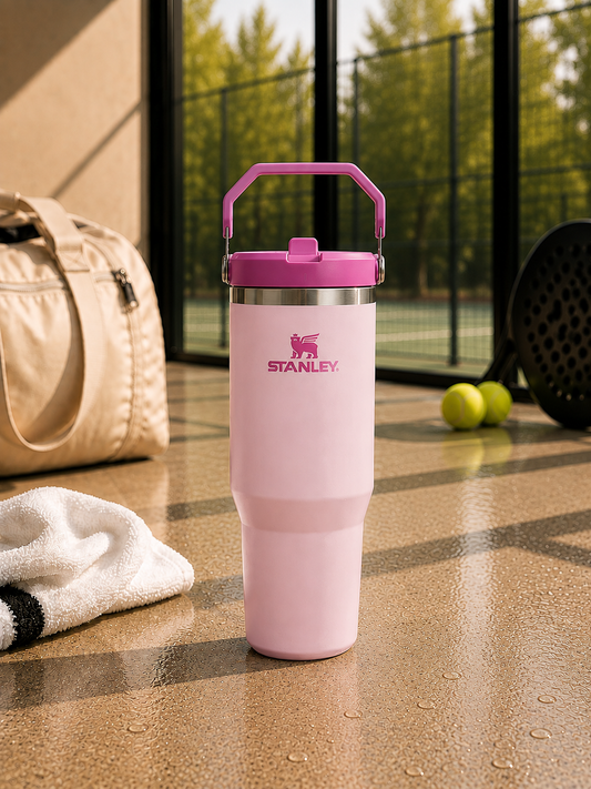 Termo Stanley Classic Flip Straw Tumbler  30 Oz Cherry Blossom