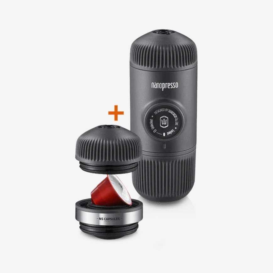 Cafetera + Adaptador De Cápsulas Nanopresso
