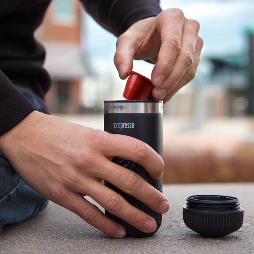 Cafetera + Adaptador De Cápsulas Nanopresso