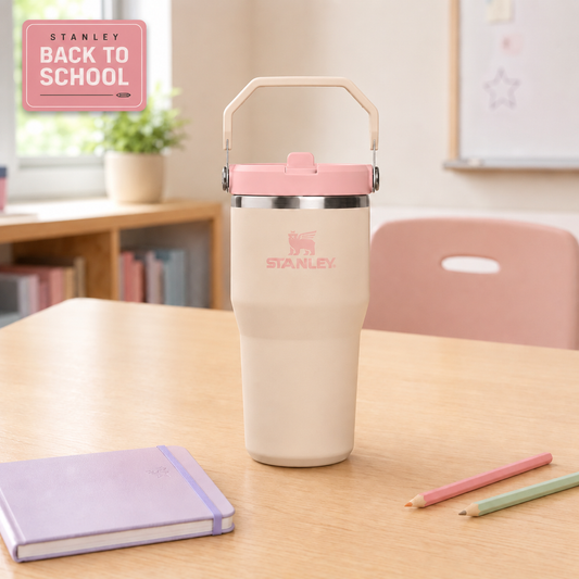 Termo Stanley  IceFlow Straw Tumbler 20 oz - Champagne
