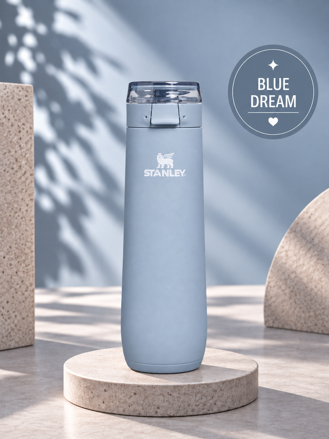 Termo Stanley Flowstate Spring Bottle Blue Dream