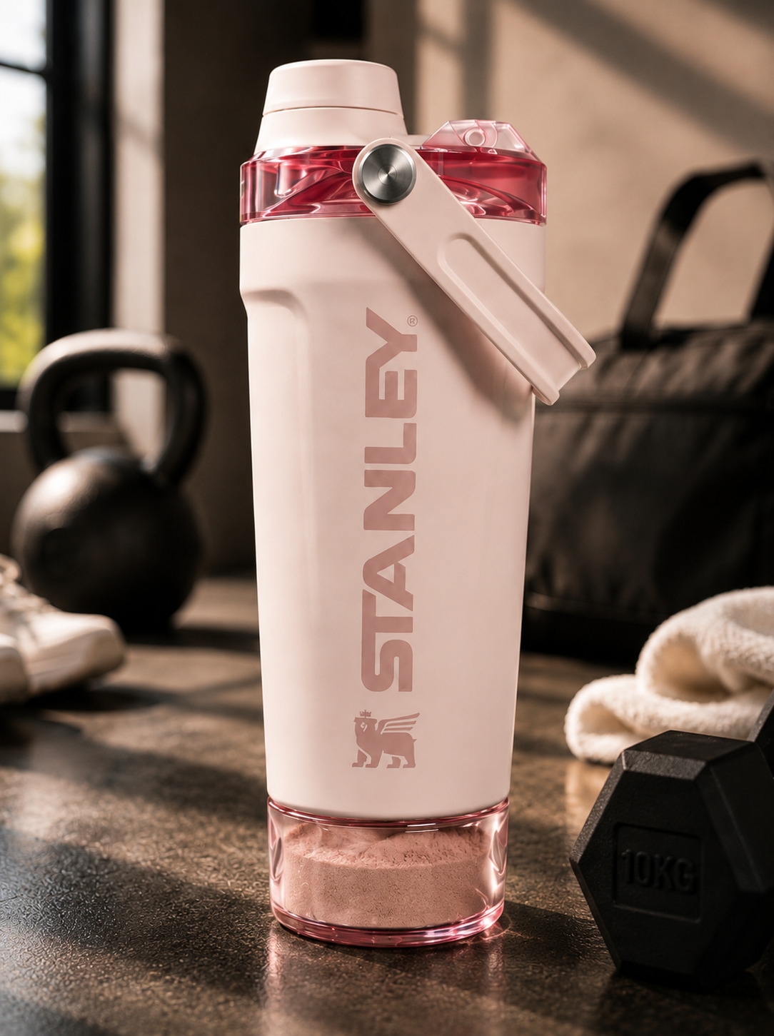 Termo Stanley Activate Shaker 20 oz Rose Quartz