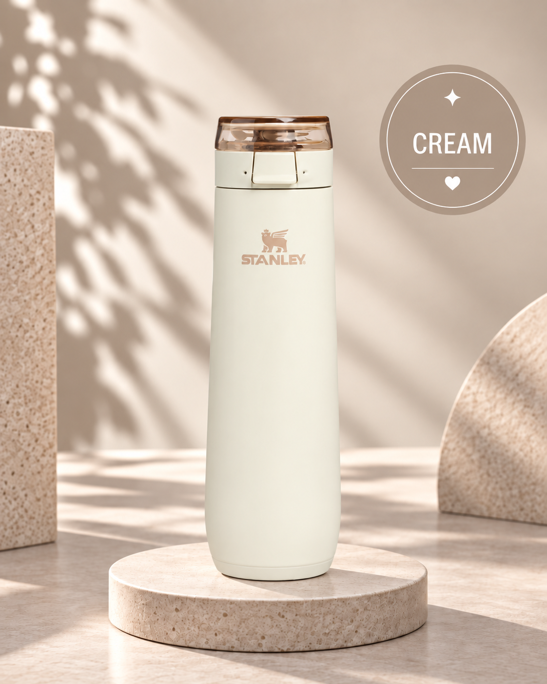 Termo Stanley Flowstate Spring Bottle Cream