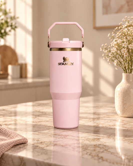 Termo Stanley Classic Flip Straw Tumbler  30 Oz Blossom Gloss