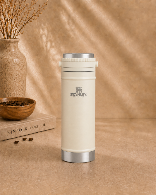 Prensa Francesa Stanley Classic Travel Mug French Press 16oz (473 ml) Cream