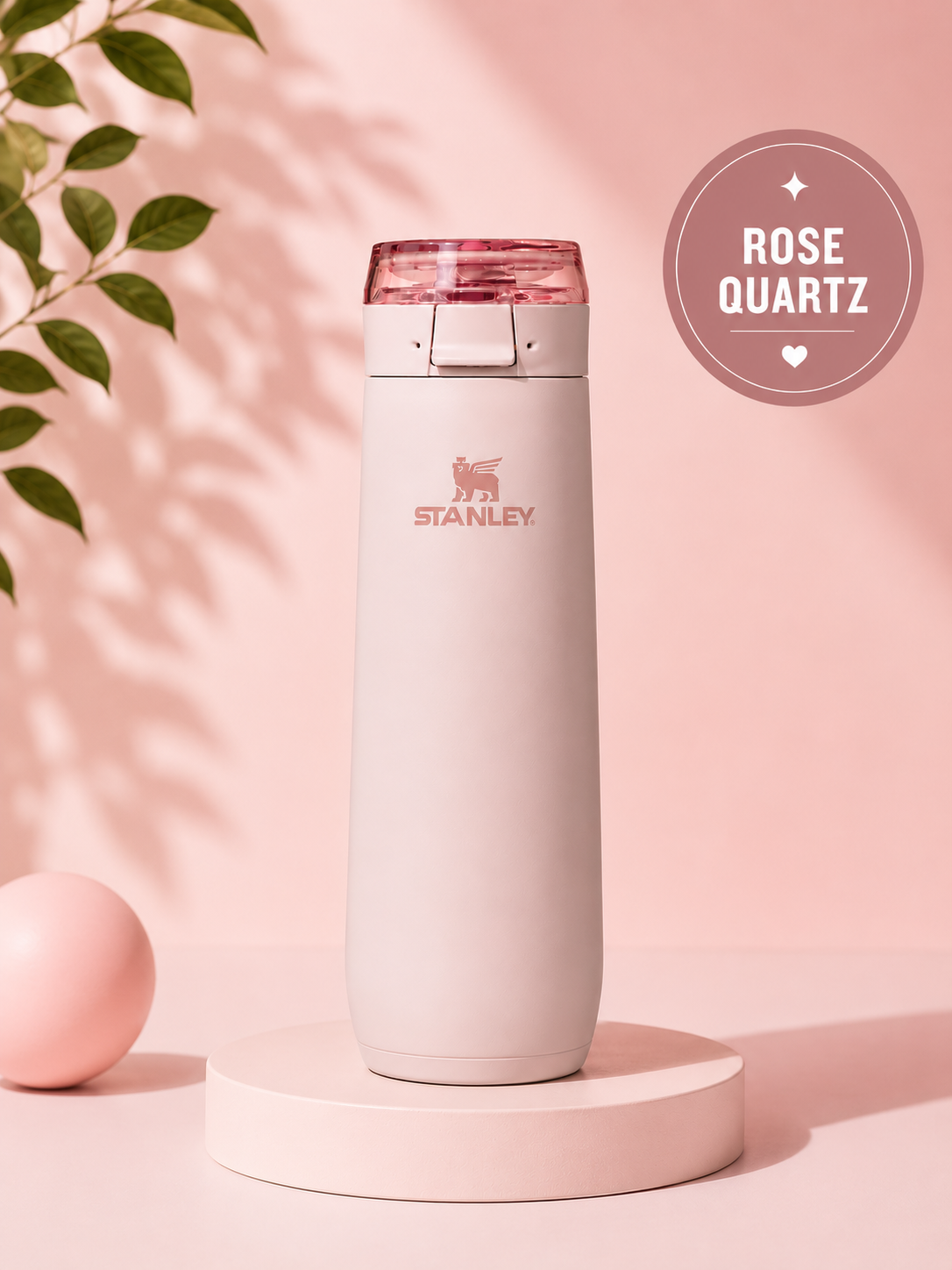 Termo Stanley Flowstate Spring Bottle Rose Quartz 20 Oz (591 ml)