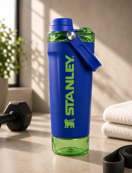 Termo Stanley Activate Shaker 20 oz Cobalt Chartreuse