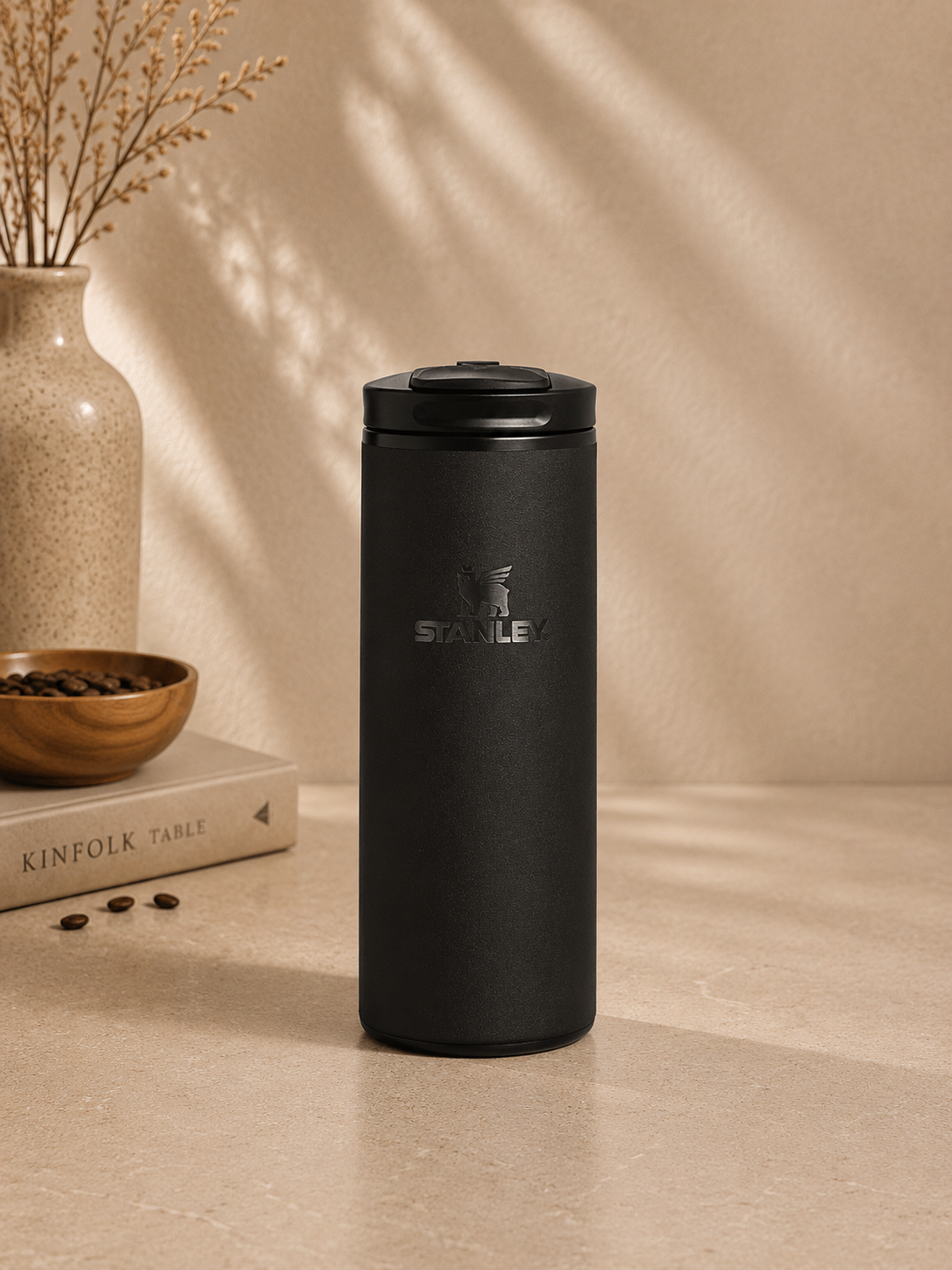Termo Stanley Aerolight Transit Flip Top Mug 12 oz Black