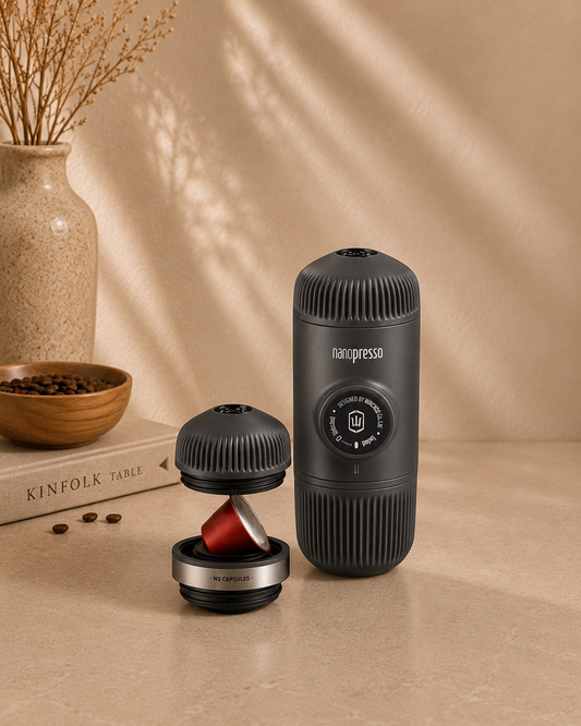Cafetera + Adaptador De Cápsulas Nanopresso