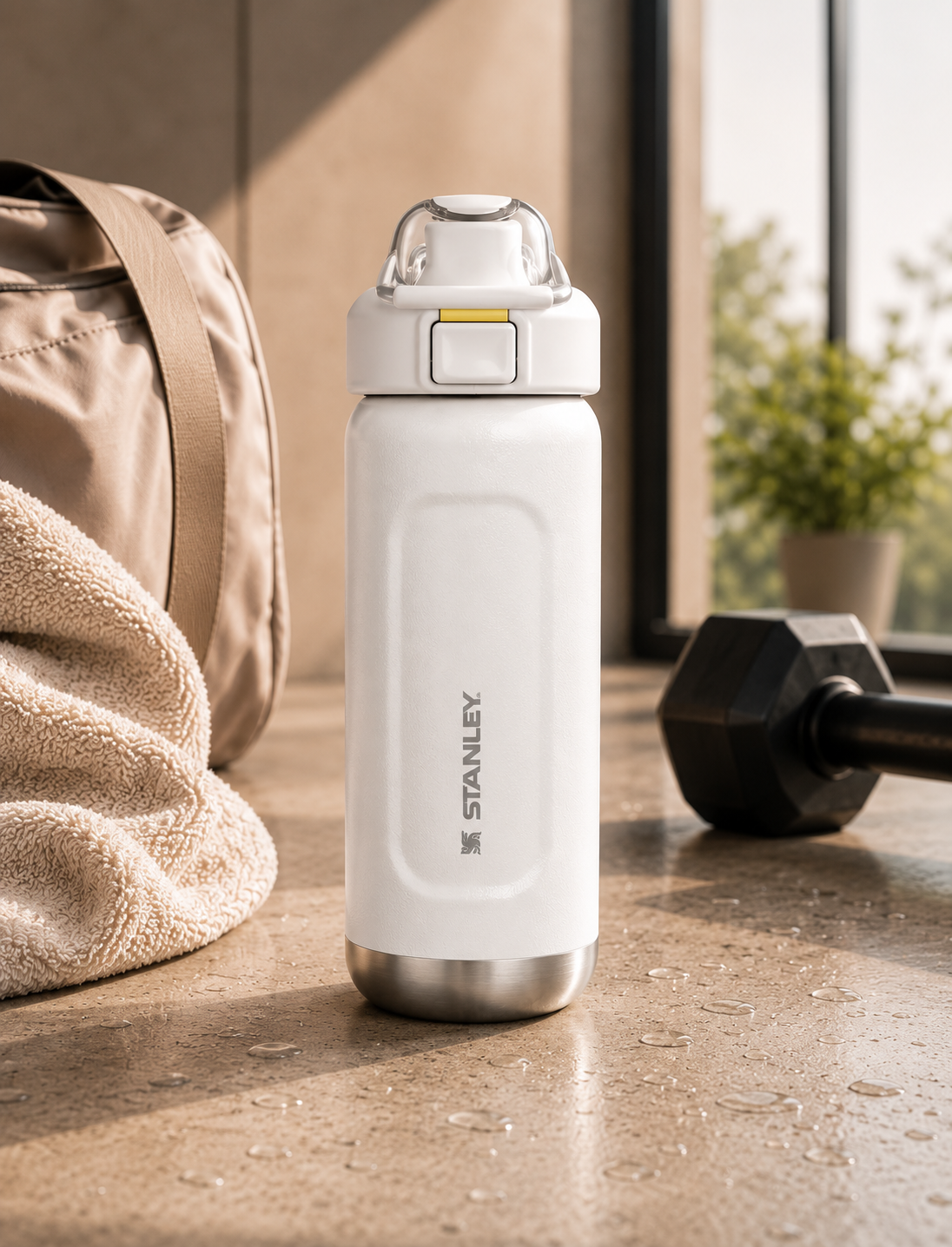 Termo Stanley Wellspring Bottle 16 oz white