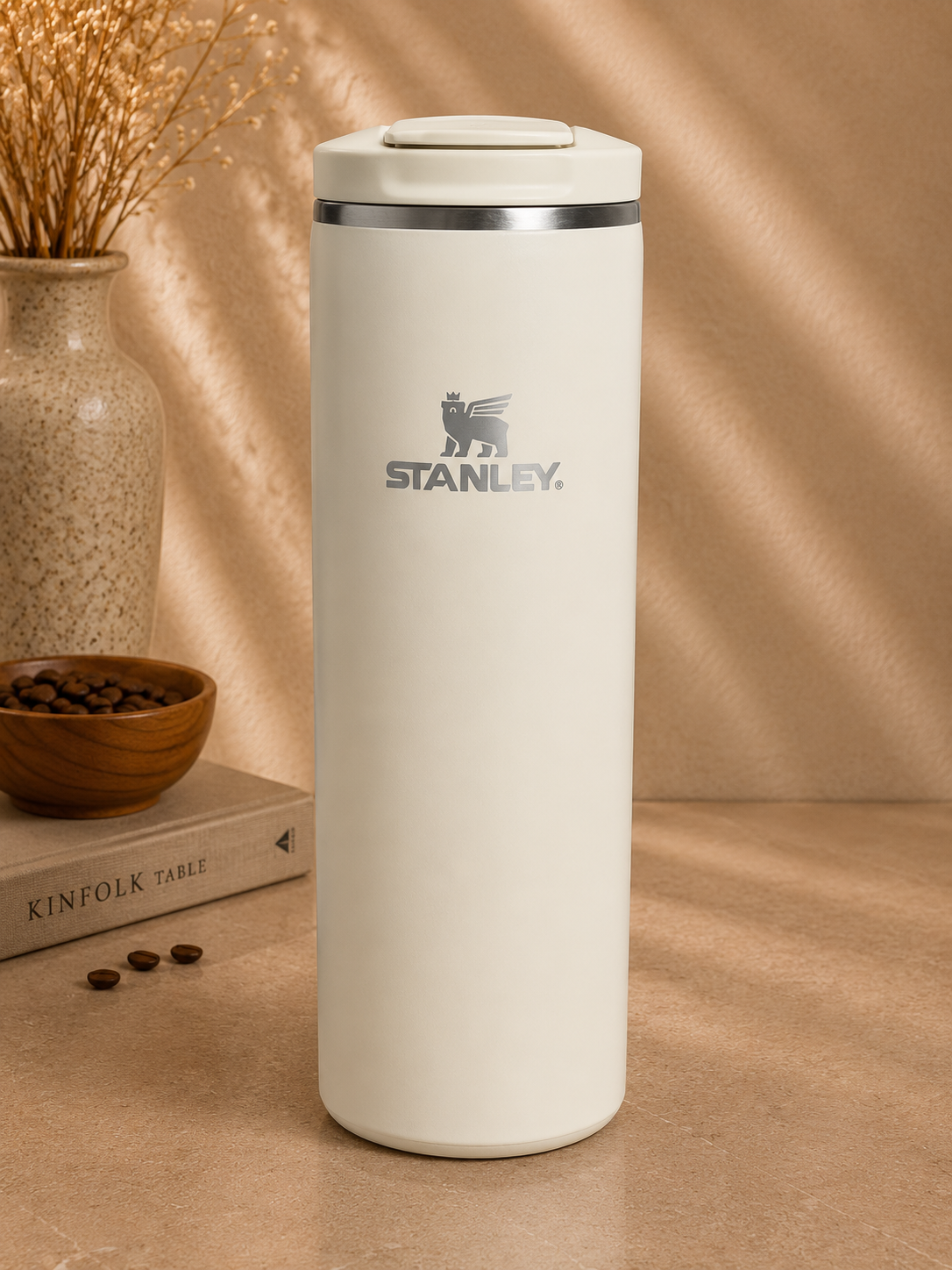 Termo Stanley Aerolight Transit Flip Top Mug 20 oz Cream Gloss