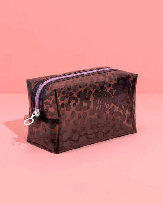 COSMETIQUERA BOXY CHEETAH SMOKE