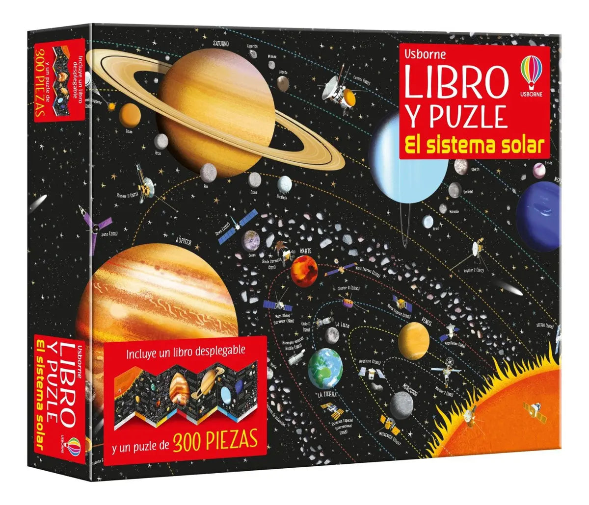 Libro Y Puzzle - Sistema Solar (300 Piezas), De Sam Smith. Editorial Usborne.