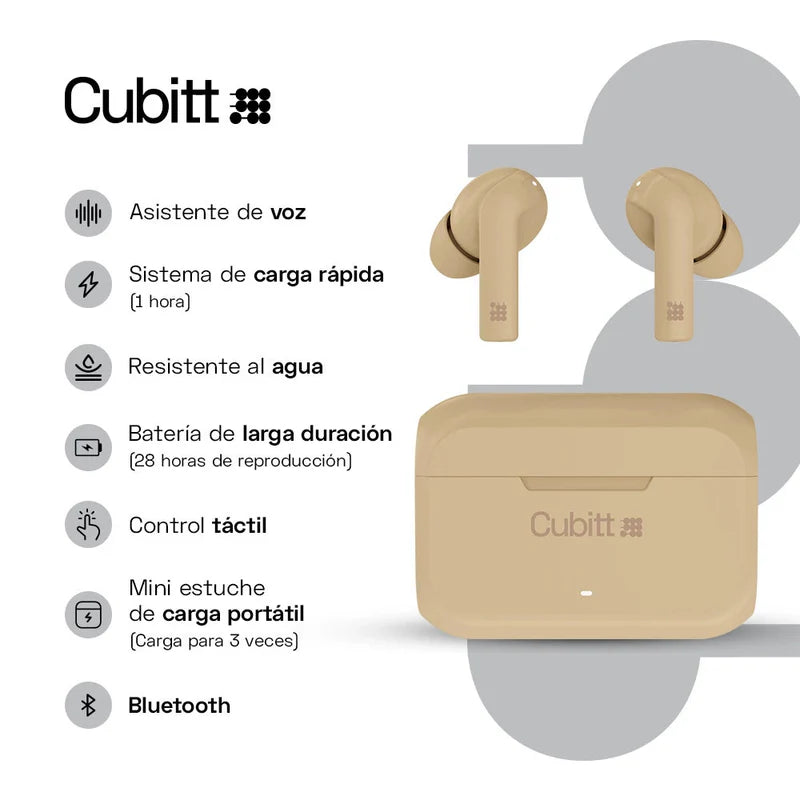 Audifonos Inalambricos beige