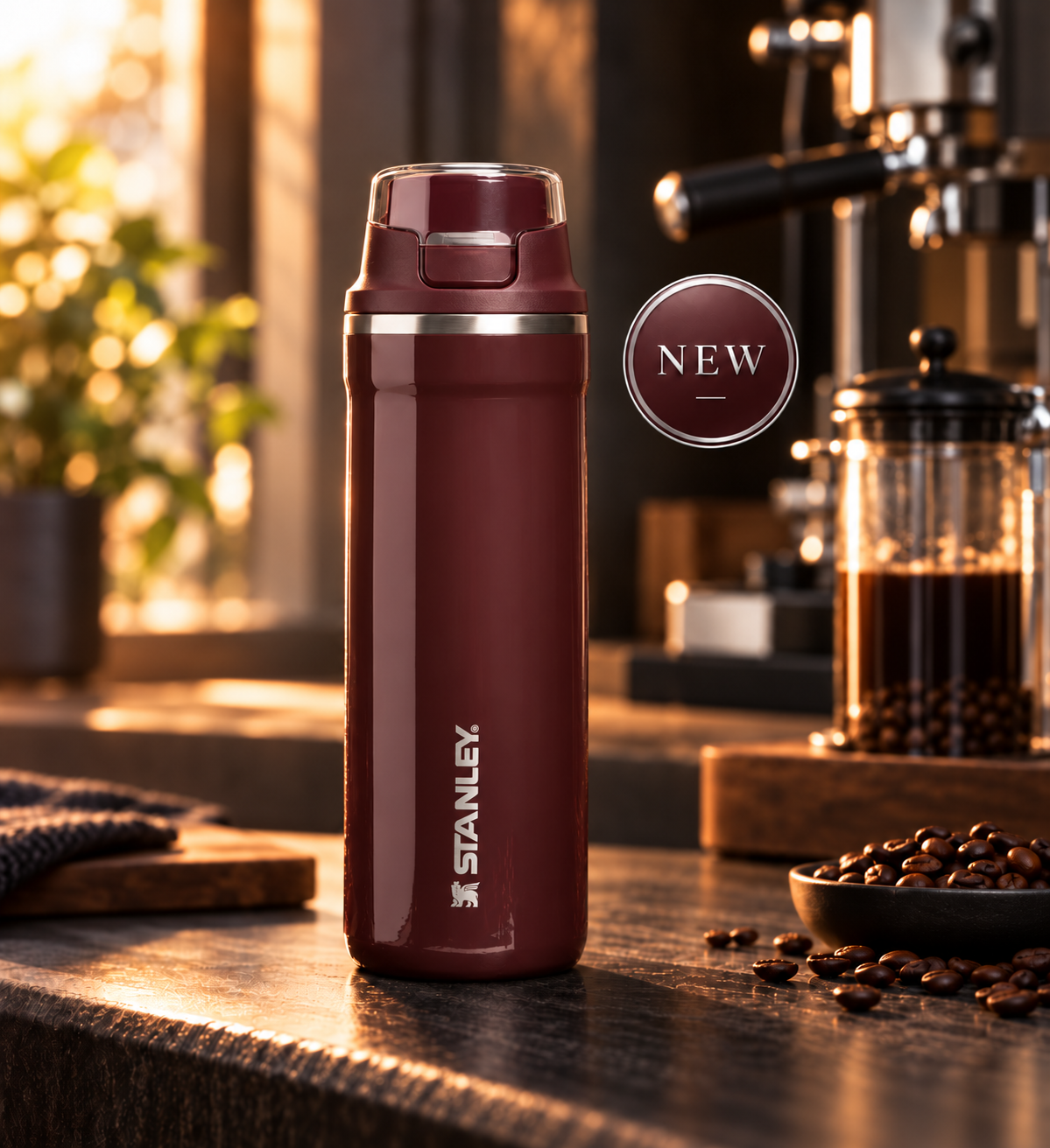 Termo Stanley District Pulse 16 oz Coffee Gloss
