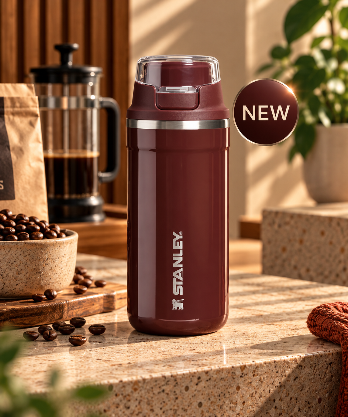 Termo Stanley District Pulse 12 oz Coffee Gloss