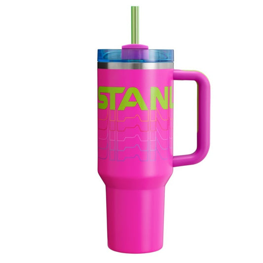 Termo Stanley Quencher H2.0 Flowstate Tumbler Vivid Violet Reverb 30 0z