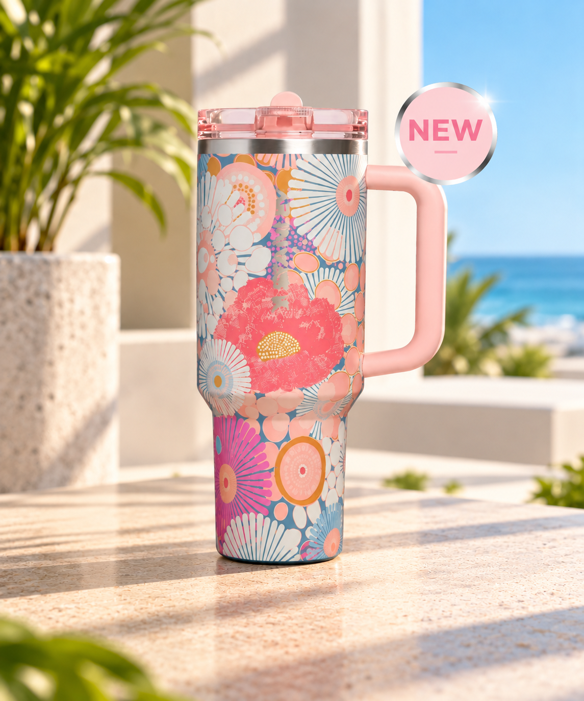 Termo Stanley Quencher Protour 40 Oz Sorbet Wildflower