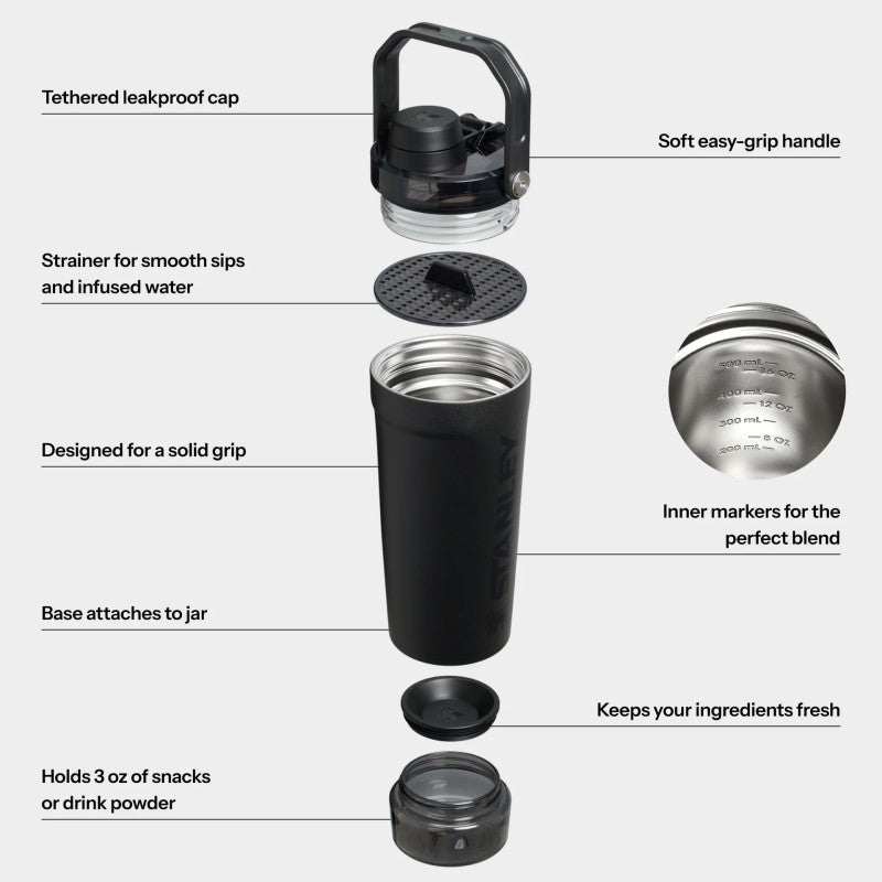 Termo Stanley Activate Shaker 20 oz Black 2.0