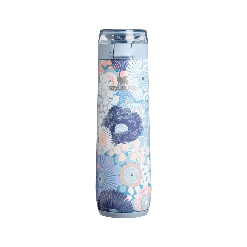Termo Stanley Flowstate Spring Bottle Blue Dream Wildflower 20oz