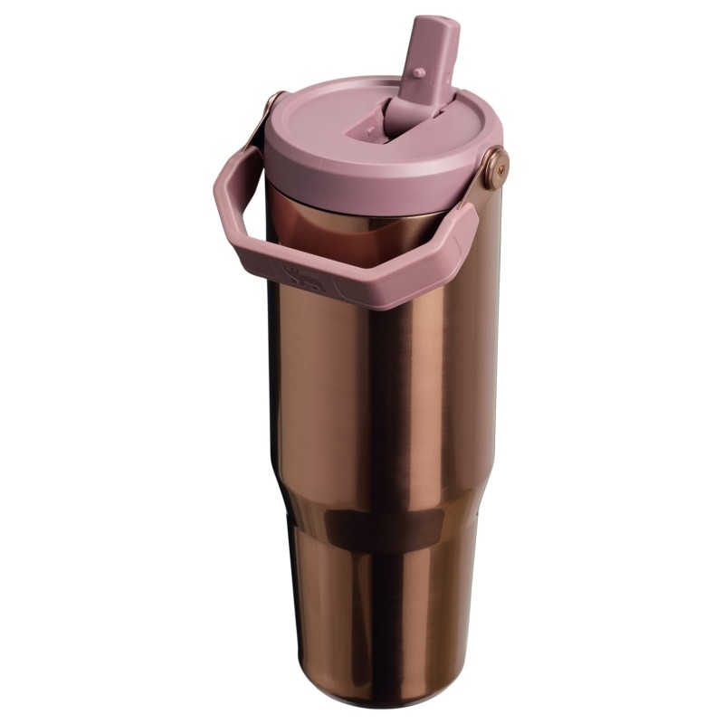 Termo Stanley Classic Flip Straw Tumbler  30 Oz Polished Rose Gold