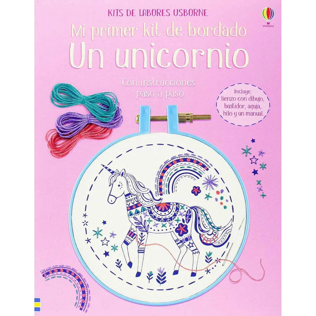 Mi Primer Kit De Bordado - Un Unicornio.