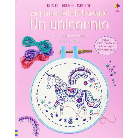 Mi Primer Kit De Bordado - Un Unicornio.