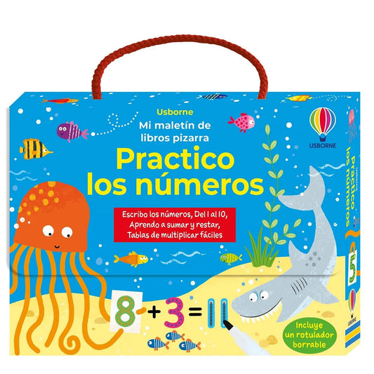 Práctico Los Números. Mi Maletín De Libros Pizarra